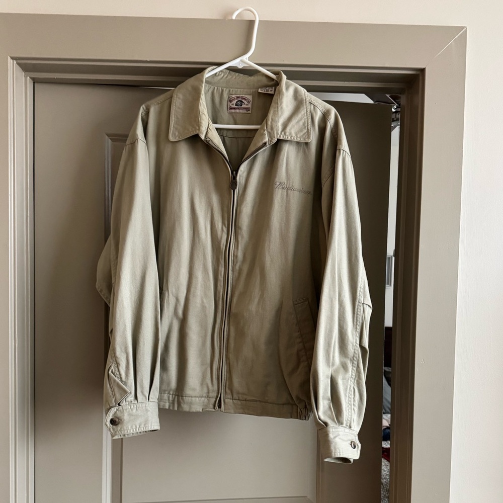 Tan Budweiser Logo Jacket